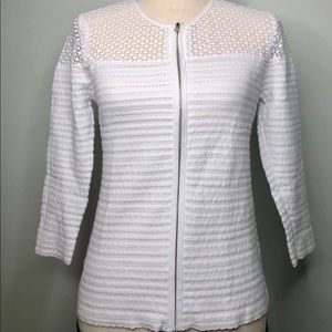 Ann Taylor White Cardigan